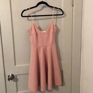 pink top shop dress